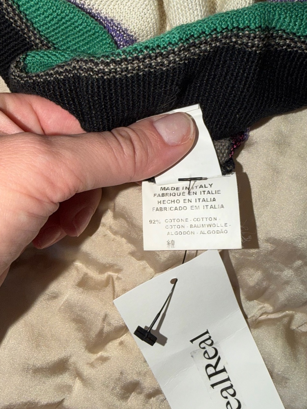 Missoni Striped Knit Skirt in Mint, Purple, Green & Black - Picture 6 of 8